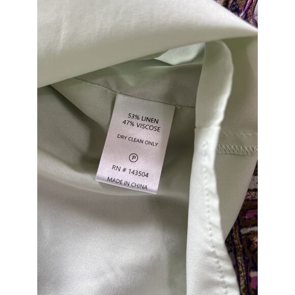 Marie Oliver Preston Mini Dress In Emerald Tile Long Sleeve Waist Belt Size XL - Picture 8 of 9